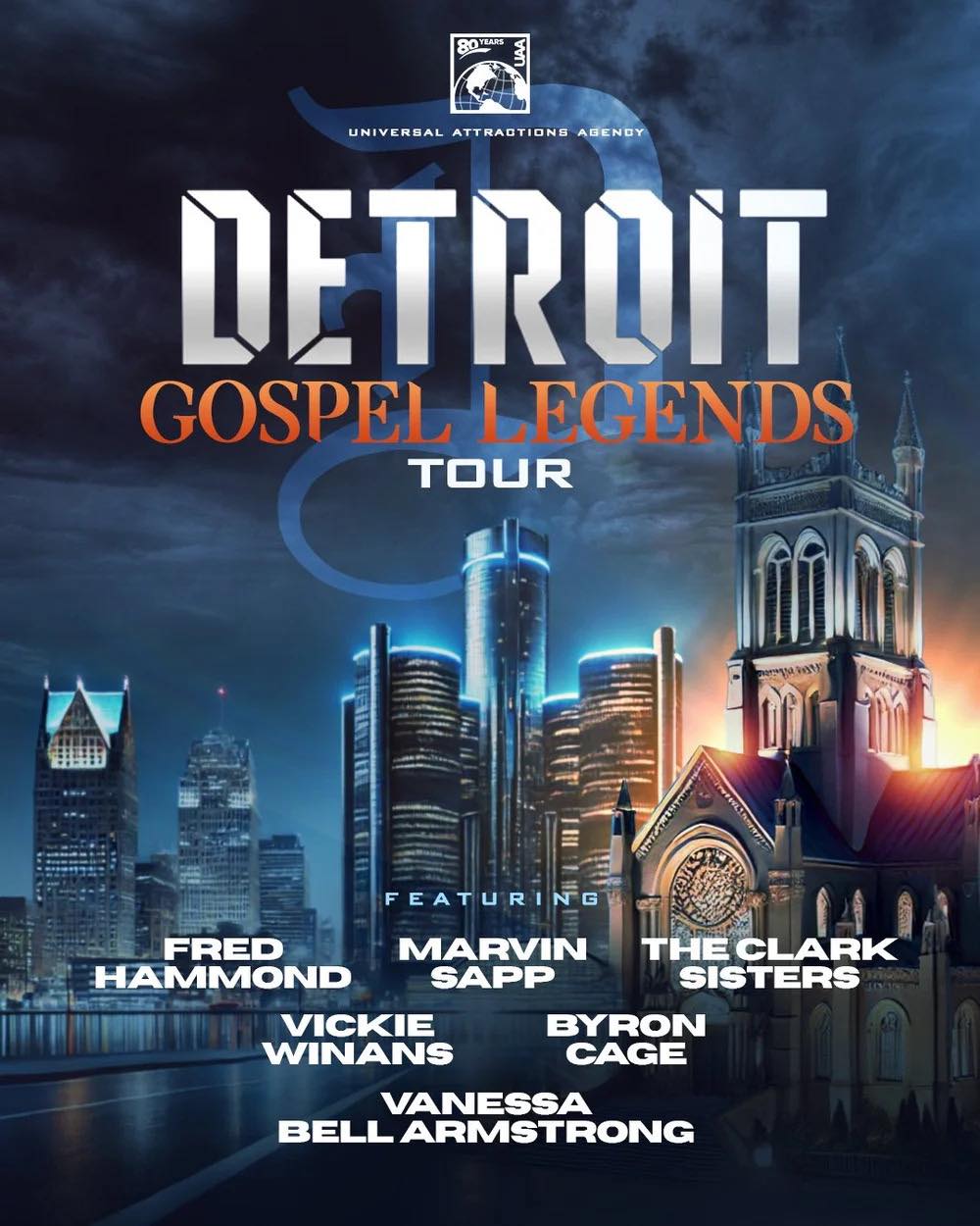 The Clark Sisters Detroit Gospel Legends Tour Poster 2026